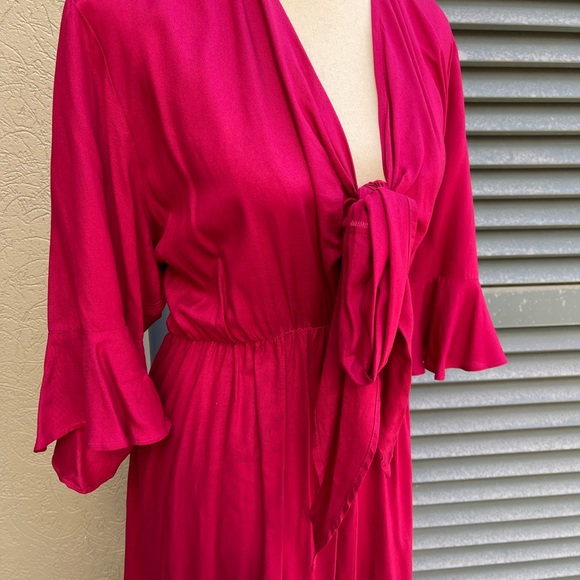 NWT Dani Marie Burgundy Maxi Dress - Picture 2 of 10